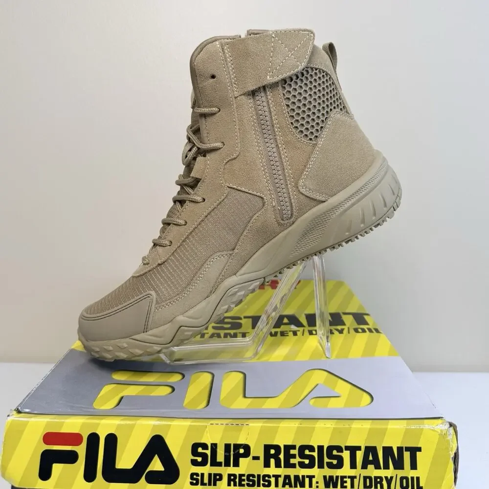 Fila Chastizer SR Mens 9 Slip Resistant Soft Toe Work Tactical Boots